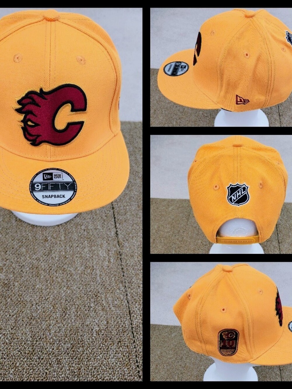 CALGARY FLAMES NHL HOCKEY SNAPBACK HAT.